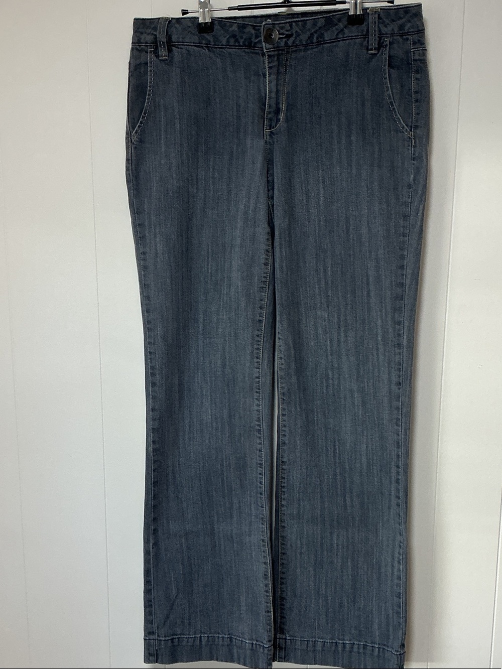 Liz & Co stretch Women's Wide-Leg Jeans - Dark Indigo